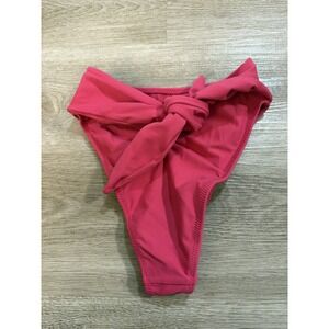 New! Montce Raspberry Paula Tie-Up Bikini Bottom! Size S